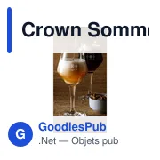 Verre à bière personnalisable Crown Sommelier avec logo - Miniature 2