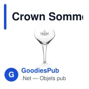 Verre à bière personnalisable Crown Sommelier avec logo - Miniature 3