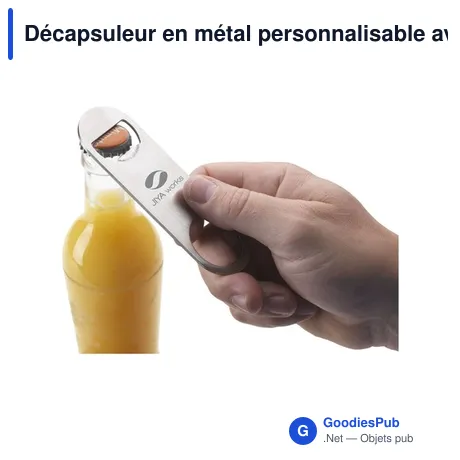 Décapsuleur en métal personnalisable avec logo - CrownTop Opener