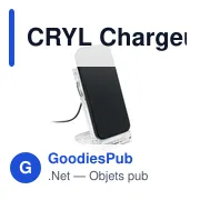 Chargeur sans fil personnalisable CRYL avec logo - 15W - Miniature 6