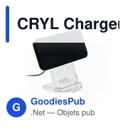 Chargeur sans fil personnalisable CRYL avec logo - 15W - Miniature 7