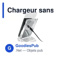 Chargeur sans fil personnalisable CRYL avec logo - 15W - Miniature 10