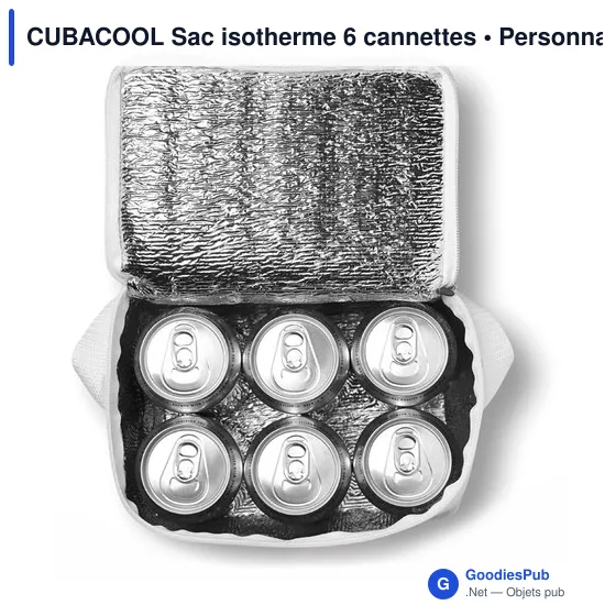CUBACOOL Sac isotherme 6 cannettes - Image 2