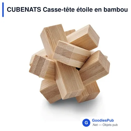 CUBENATS Casse-tête étoile en bambou