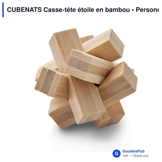 CUBENATS Casse-tête étoile en bambou - Image 1