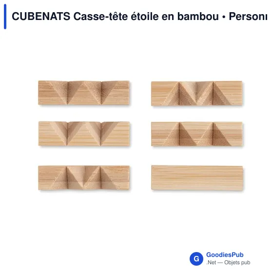 CUBENATS Casse-tête étoile en bambou - Image 2