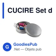 CUCIRE Set de couture boîte ronde - Miniature 1