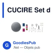 CUCIRE Set de couture boîte ronde - Miniature 3