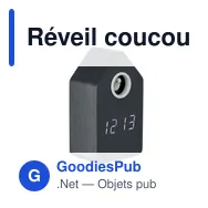 Réveil coucou personnalisable CUCKOO BIRD avec logo - Miniature 1