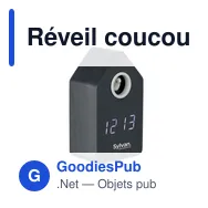 Réveil coucou personnalisable CUCKOO BIRD avec logo - Miniature 3