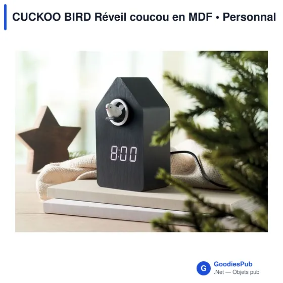 Réveil coucou personnalisable CUCKOO BIRD avec logo - Image 4