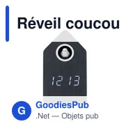Réveil coucou personnalisable CUCKOO BIRD avec logo - Miniature 7