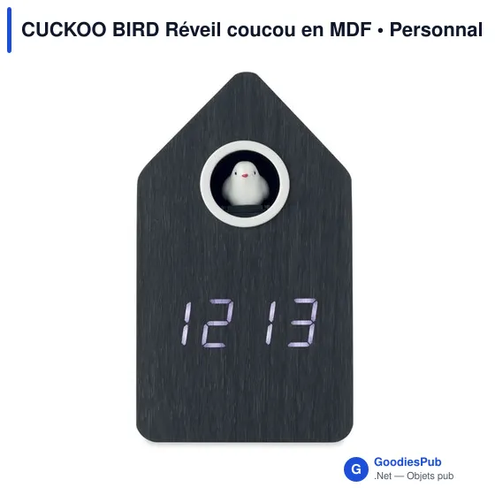 Réveil coucou personnalisable CUCKOO BIRD avec logo - Image 7
