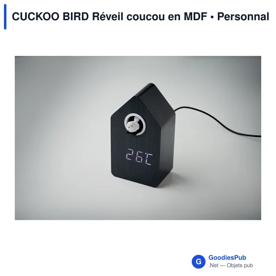 Réveil coucou personnalisable CUCKOO BIRD avec logo - Image 8