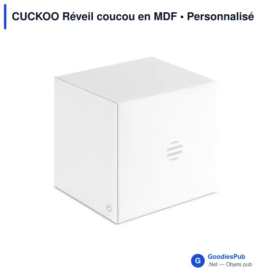 Réveil coucou personnalisable en MDF avec logo - CUCKOO - Image 6