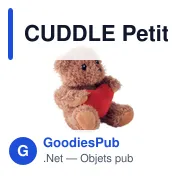 Peluche personnalisable CUDDLE avec cœur pour logo - Miniature 2