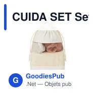 CUIDA SET Set de bain pochette coton - Miniature 1