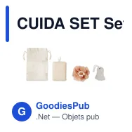 CUIDA SET Set de bain pochette coton - Miniature 2