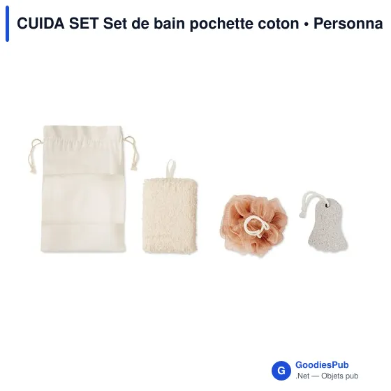 CUIDA SET Set de bain pochette coton - Image 2