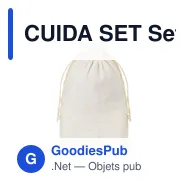 CUIDA SET Set de bain pochette coton - Miniature 3