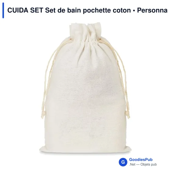 CUIDA SET Set de bain pochette coton - Image 3