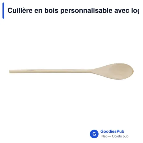Cuillère en bois personnalisable avec logo - Beckham