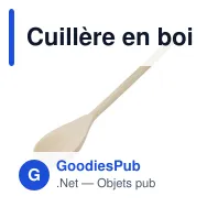Cuillère en bois personnalisable avec logo - Beckham - Miniature 2