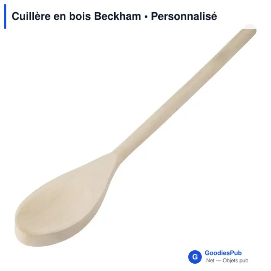 Cuillère en bois personnalisable avec logo - Beckham - Image 2