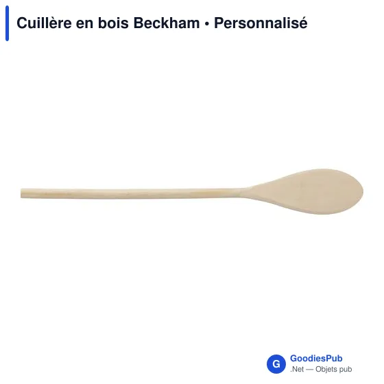 Cuillère en bois personnalisable avec logo - Beckham - Image 3