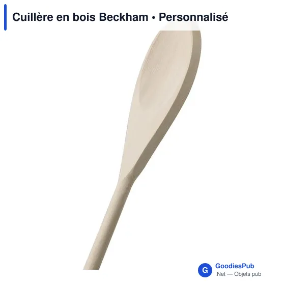 Cuillère en bois personnalisable avec logo - Beckham - Image 4
