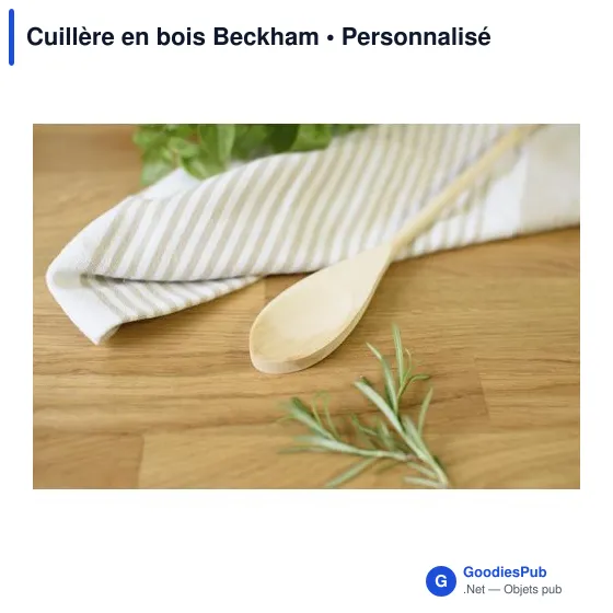 Cuillère en bois personnalisable avec logo - Beckham - Image 6