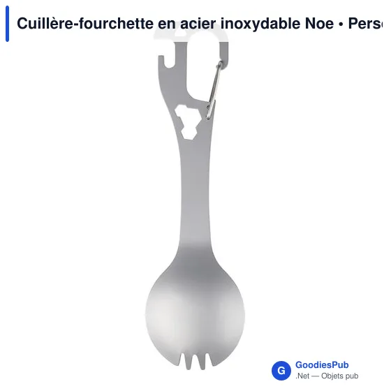 Cuillère-fourchette en acier inoxydable Noe - Image 3