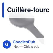 Cuillère-fourchette en acier inoxydable Noe - Miniature 4