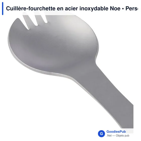 Cuillère-fourchette en acier inoxydable Noe - Image 4