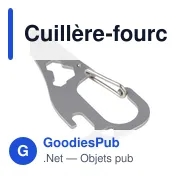Cuillère-fourchette en acier inoxydable Noe - Miniature 5