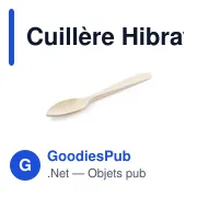 Cuillère Hibray personnalisable avec logo pour objets publicitaires - Miniature 3
