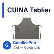 CUINA Tablier en coton recyclé - Miniature 4