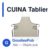 CUINA Tablier en coton recyclé - Miniature 6