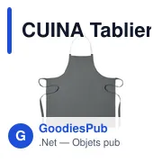 CUINA Tablier en coton recyclé - Miniature 7