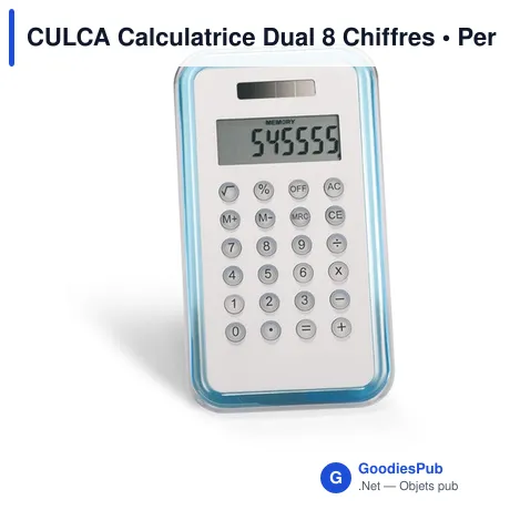 CULCA Calculatrice Dual 8 Chiffres