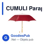 CUMULI Parapluie avec poignée en bois - Miniature 1