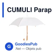 CUMULI Parapluie avec poignée en bois - Miniature 11