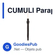CUMULI Parapluie avec poignée en bois - Miniature 5