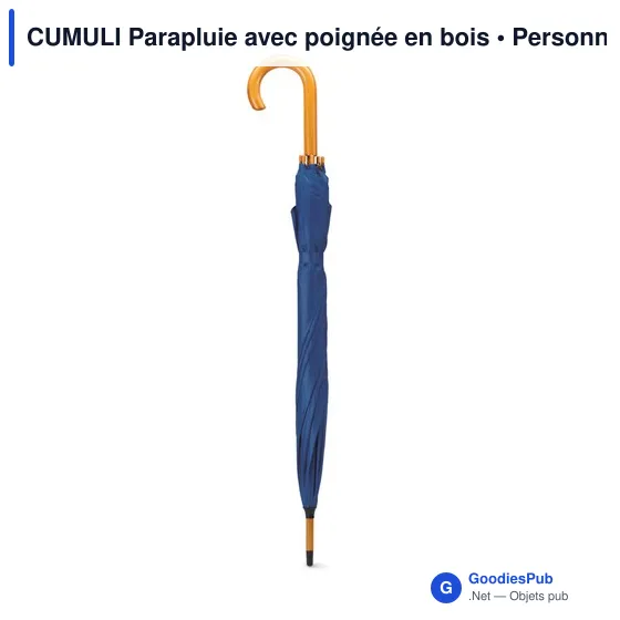 CUMULI Parapluie avec poignée en bois - Image 7