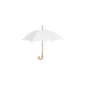 Variante blanc - CUMULI Parapluie avec poignée en bois
