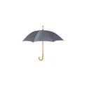 Variante gris - CUMULI Parapluie avec poignée en bois