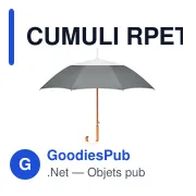 CUMULI RPET Parapluie 23,5'' pongé - Miniature 3