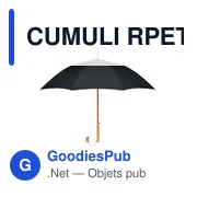 CUMULI RPET Parapluie 23,5'' pongé - Miniature 6