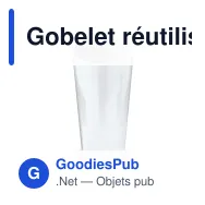 Gobelet réutilisable personnalisable en Bio PE 500 ml avec logo - Cup Écologique - Miniature 2