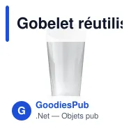 Gobelet réutilisable design personnalisable en PP 500 ml avec logo - Cup Écologique - Miniature 2